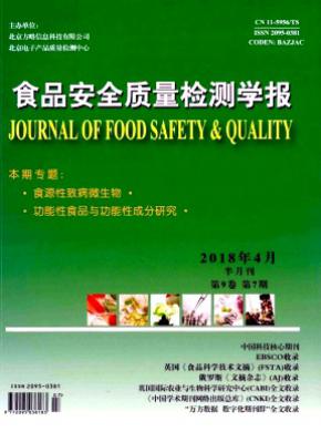 食品安全质量检测学报投稿格式